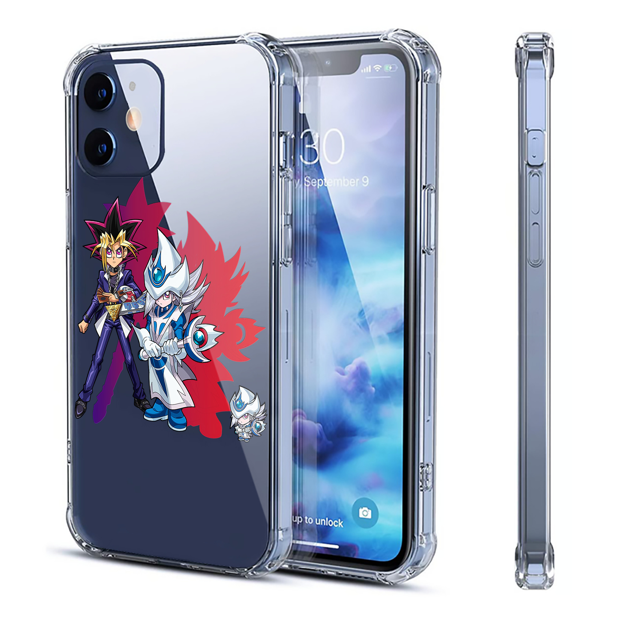 （画像用） 遊☆戯☆王 Yu-Gi-Oh! 【iPhone 12シリーズ対応】透明スマホケース（クリアソフトケース）